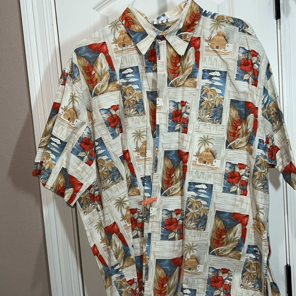 Pierre Cardin • Designer Short Sleeve • 100% Cotton Shirt • Like New • EUC